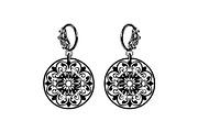 Teardrop Filigree Earrings SVG, an Object Graphic by jahid234 (Thumbnail 2 of 13)