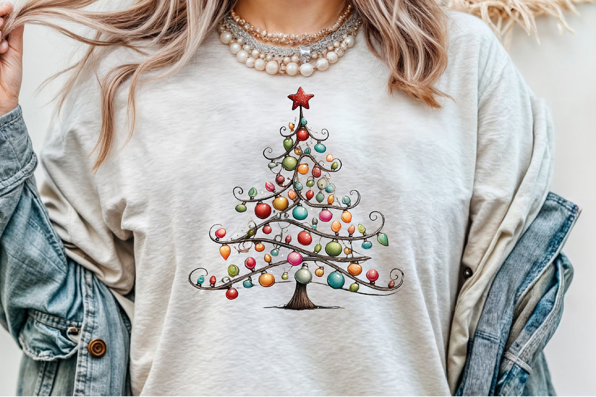 Christmas Tree With Lights PNG, an Illustration by Sublimation Artist (Photo 6 of 9)