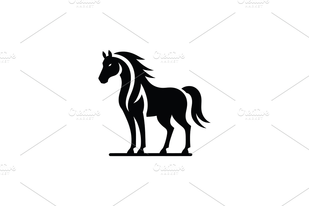 Modern Majestic Stallion Logo, a Branding & Logo Template by Vectorium Studio (Photo 1 of 2)