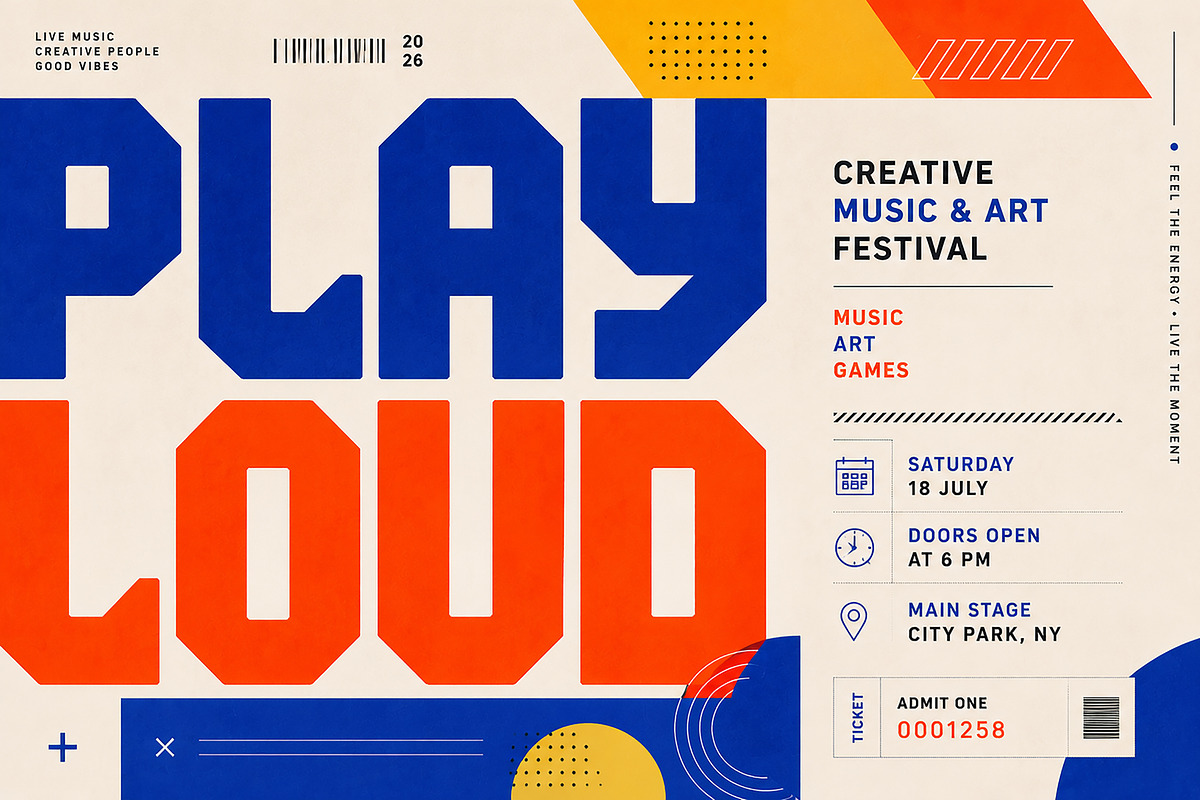 PlayPuff – Bold Playful Display Font, a Slab Serif Font by Wow Magic (Photo 5 of 5)
