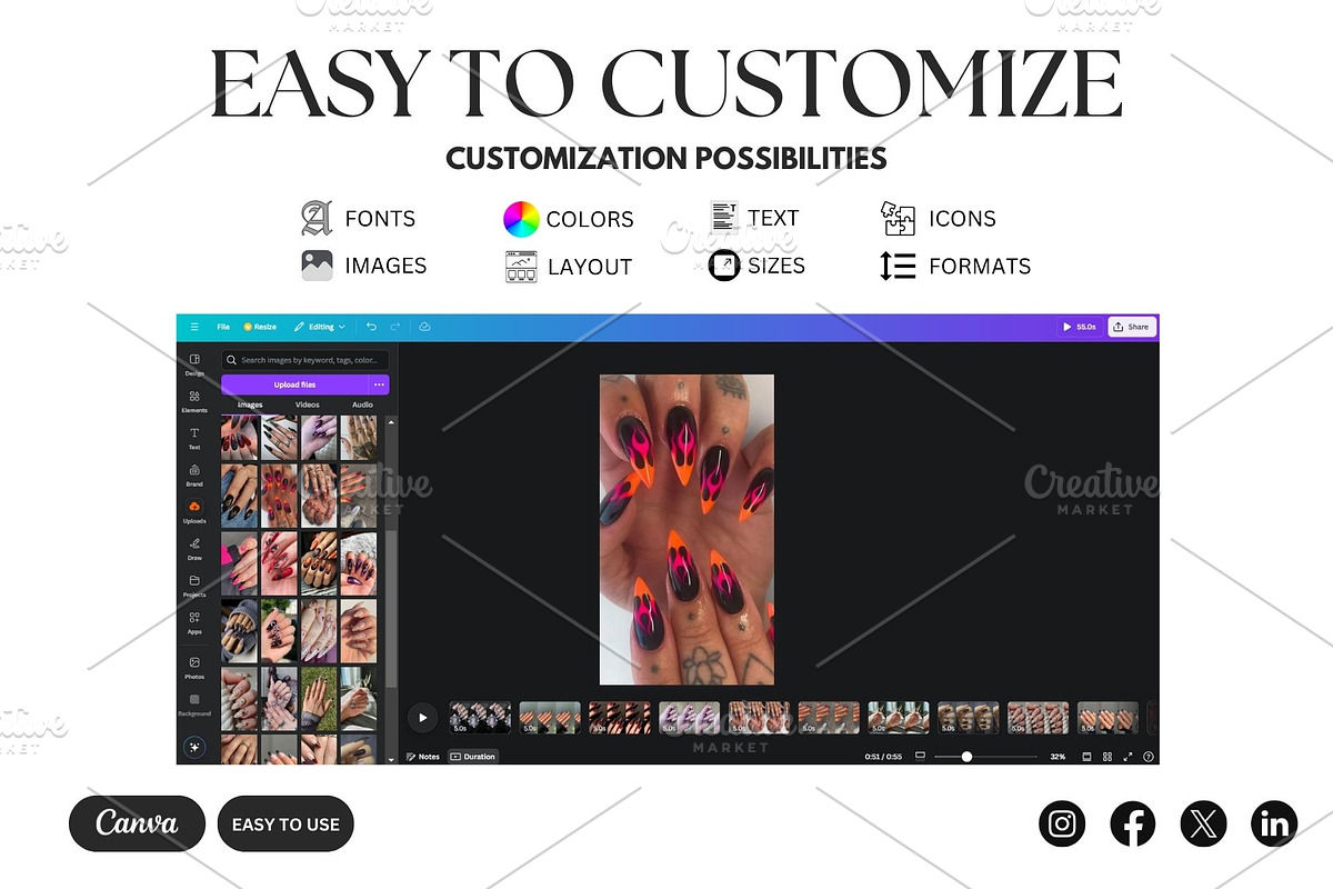 100 Best Trendy Halloween Nails 2026, a Social Media Template by Studioxhq (Photo 2 of 4)