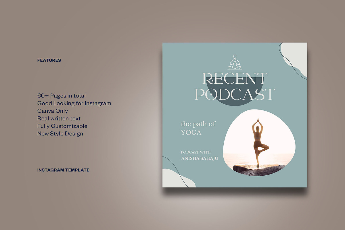Yoga Instagram | CANVA Template, a Social Media Template by Azruca (Photo 2 of 17)