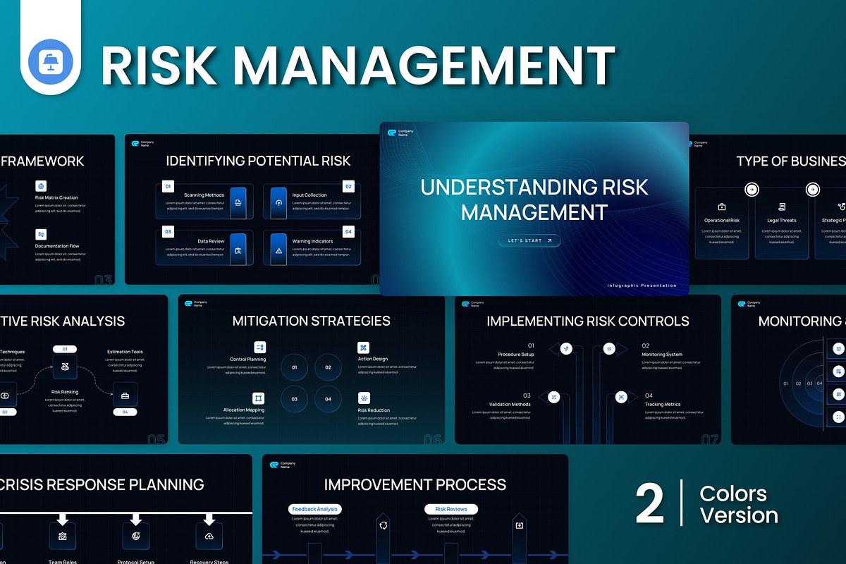 Risk Management Infographic Keynote, a Presentation Template by Antstheme (Photo 1 of 4)