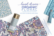 Organic Floral Seamless Patterns, a Pattern Graphic by Sketchbook Designs (Thumbnail 5 of 10)