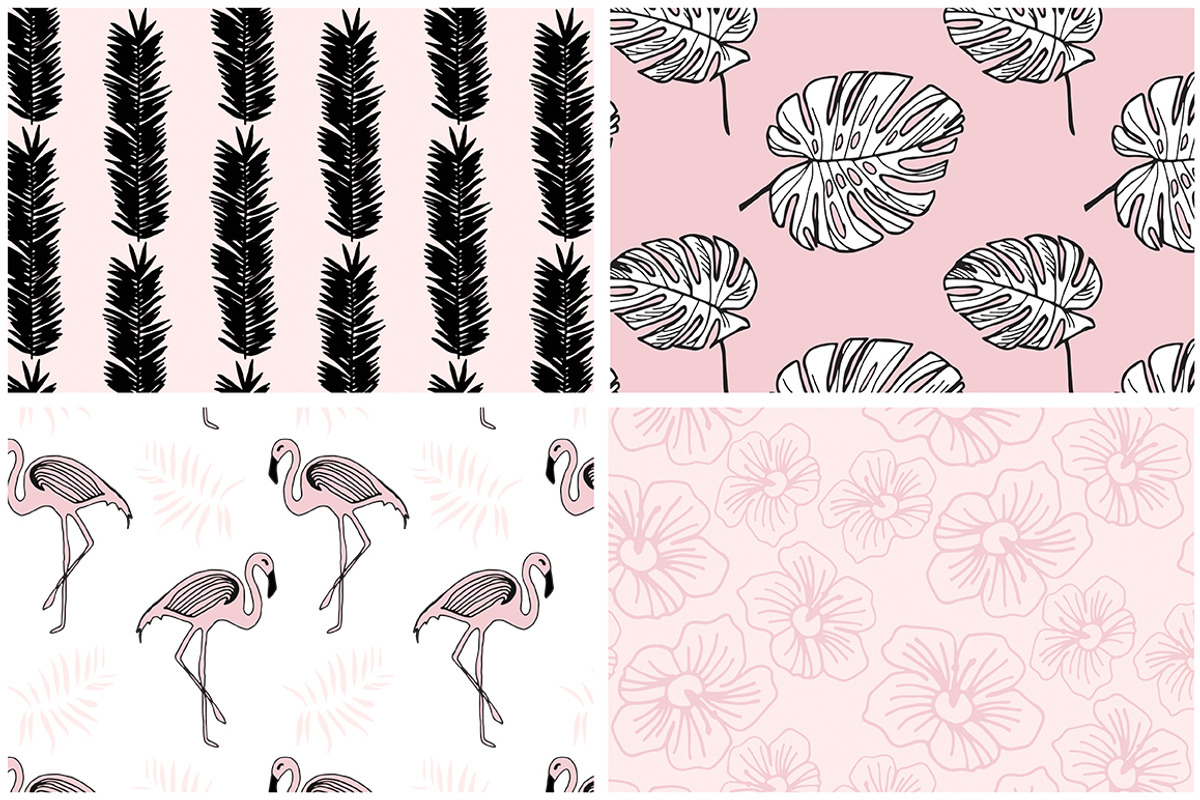 Tropical Seamless Patterns, a Pattern Graphic by Youandigraphics (Photo 10 of 13)