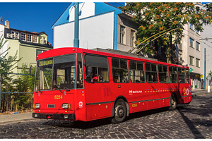 Bratislava slovakia august 11 an old skoda 14tr106 trolleyb featuring, a Transportation Photo by Leonid Andronov