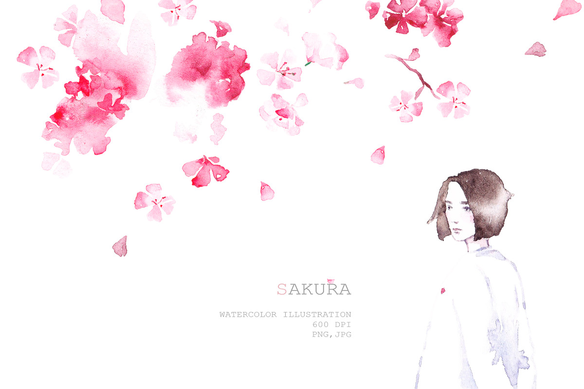 Sakura, a Decorative Illustration by Knysh Ksenya (Photo 1 of 8)