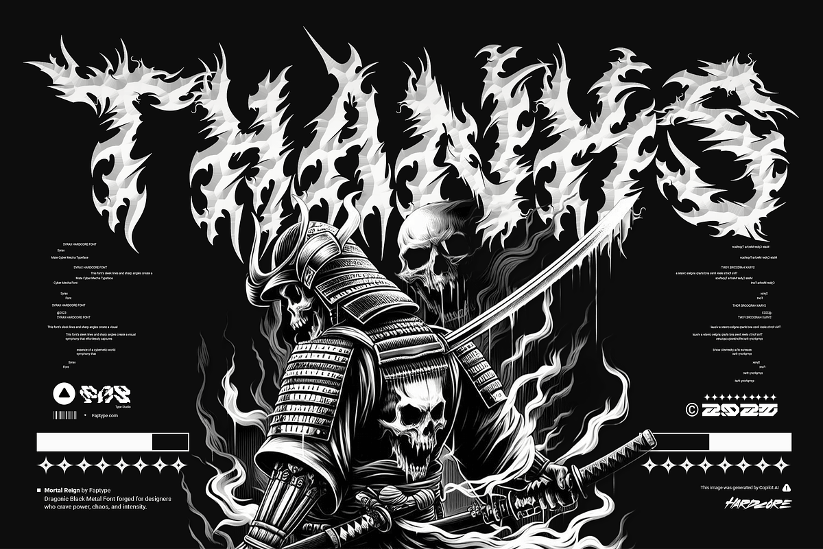 Mortal Reign | Dragonic Black Metal, a Blackletter Font by Ardana Creative (Photo 11 of 11)