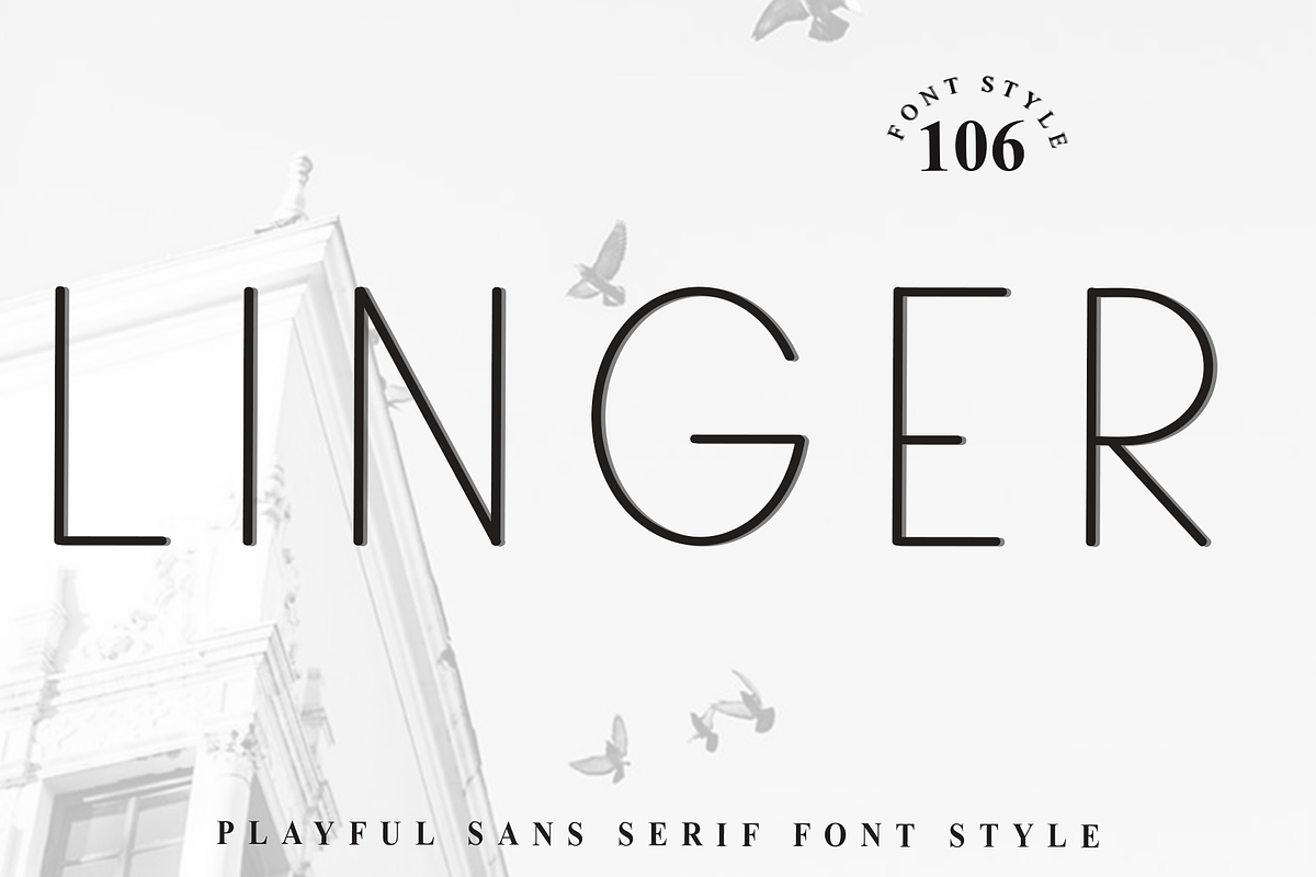 Linger, a Sans Serif Font by InermediaSTUDIO (Photo 1 of 8)