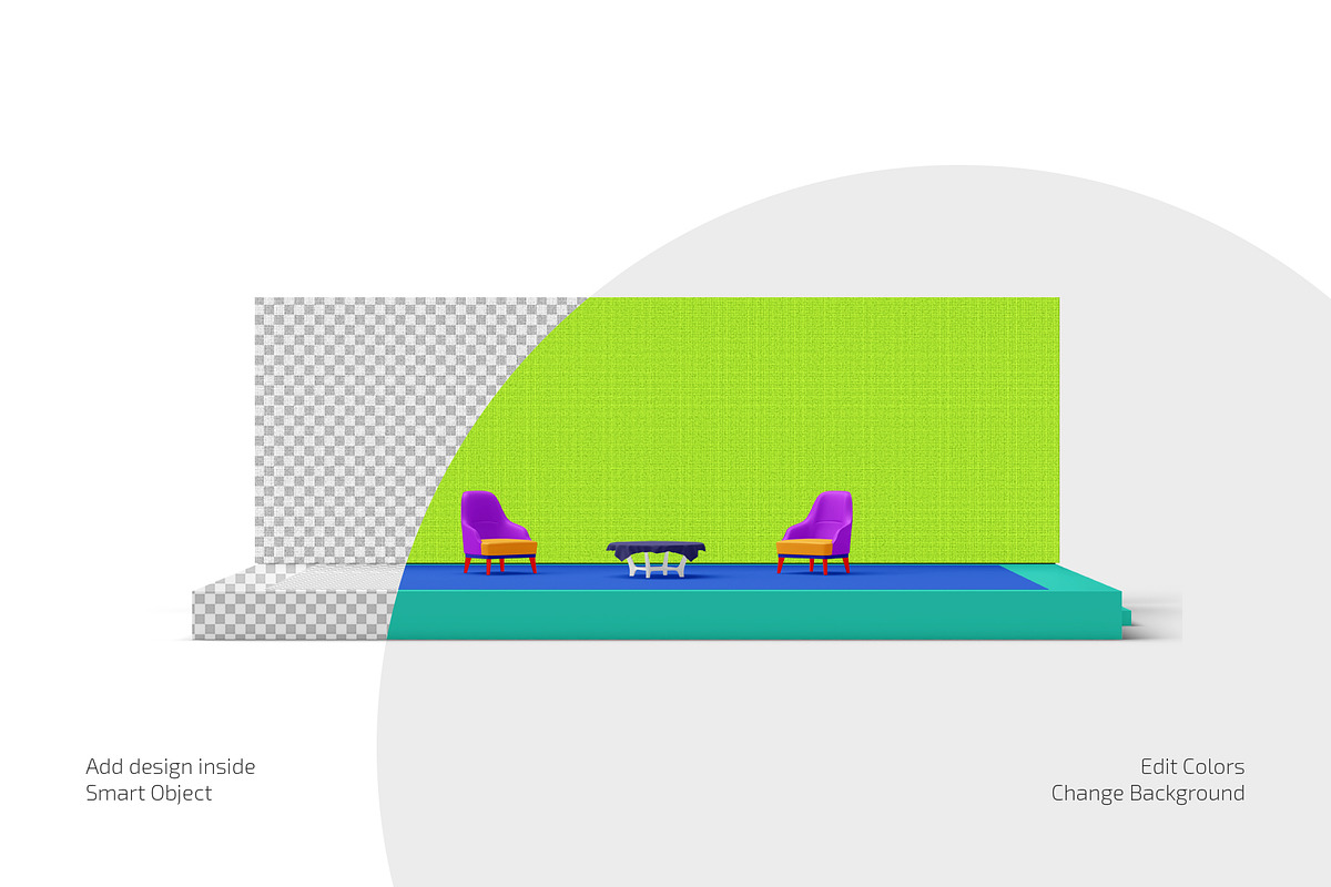 LED Backdrop Screen Mockup Set, an Advertising Mockup by Country4k (Photo 2 of 4)