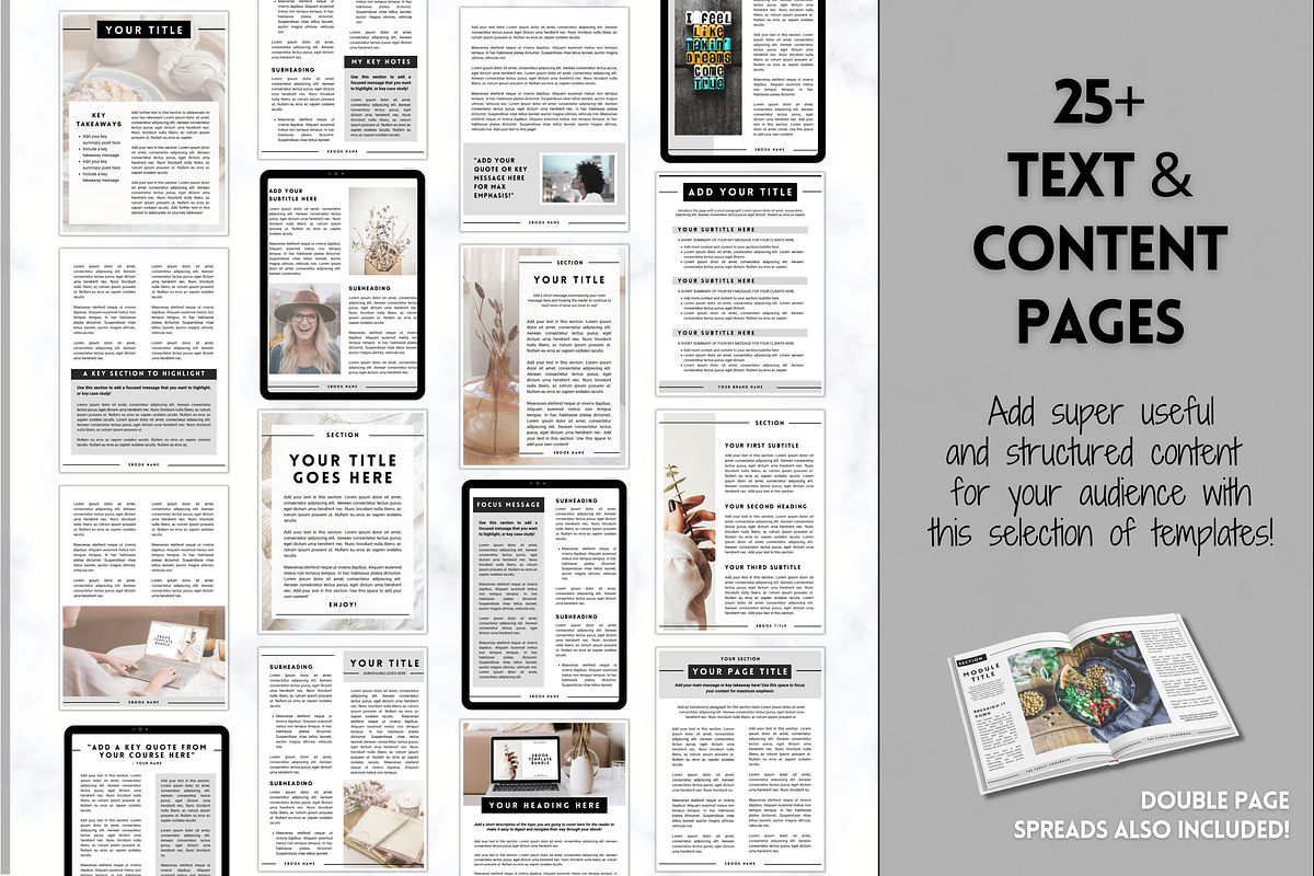 eBook Template Canva! 140pg Workbook, a Marketing Template by Templatables (Photo 5 of 11)