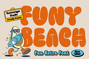 Funy Beach Retro Serif Font, a Serif Font by RantautypeStudio (Thumbnail 1 of 14)