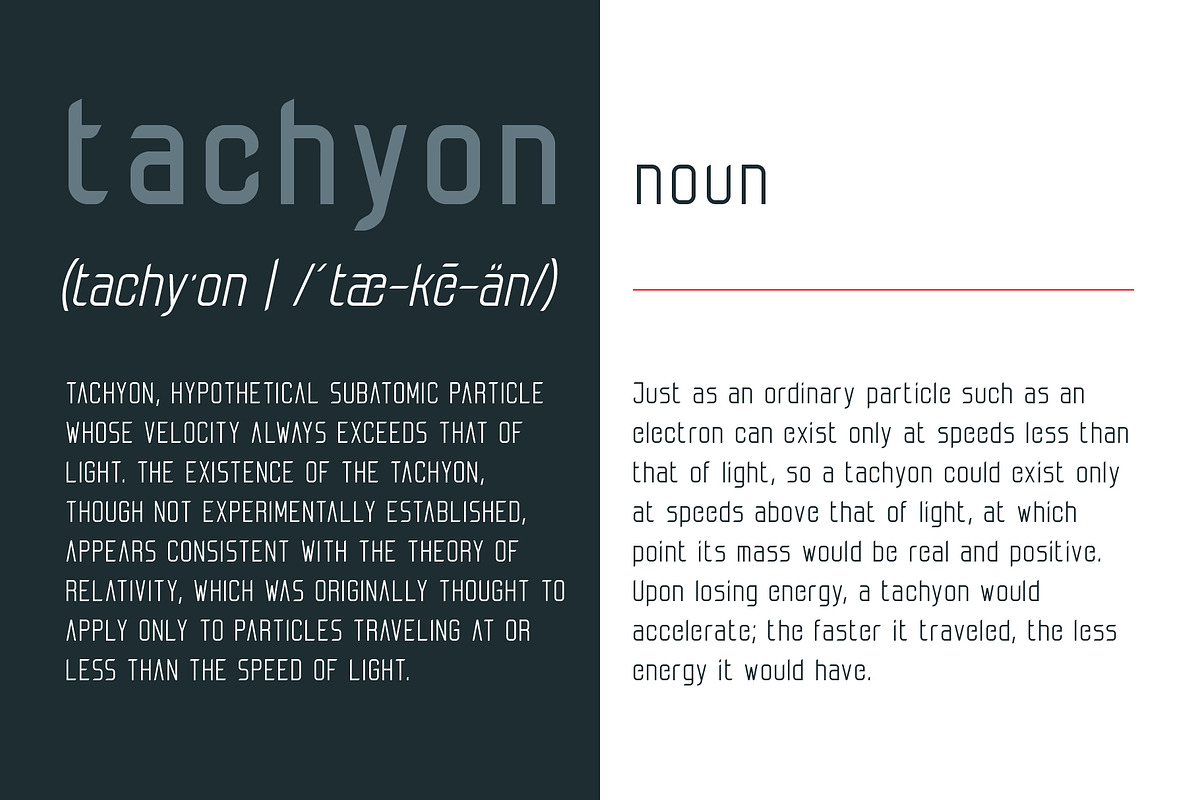 Tachyon Font - Condensed Sans Serif preview 3
