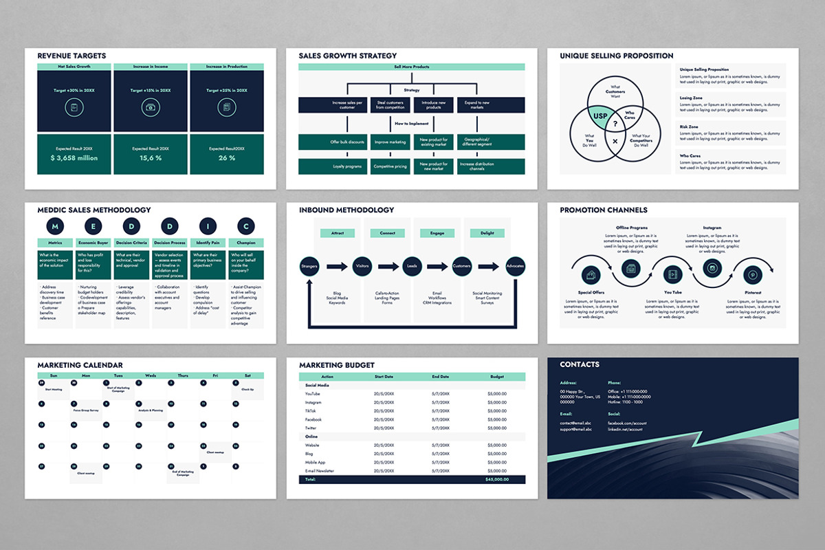 Sales Strategy Presentation Template, a Presentation Template by JetzTemplates (Photo 4 of 5)