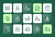 Medical Treatment Icons Set, an Outline Icon by Prosymbols (Thumbnail 5 of 8)