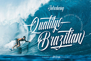 Quality Brazilian Font, a Script Font by alit design