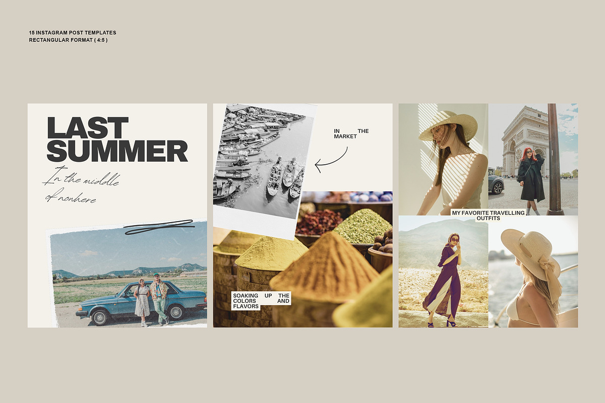 New Insta Aesthetic Posts-Traveling, a Social Media Template by CreativeFolks (Photo 3 of 7)