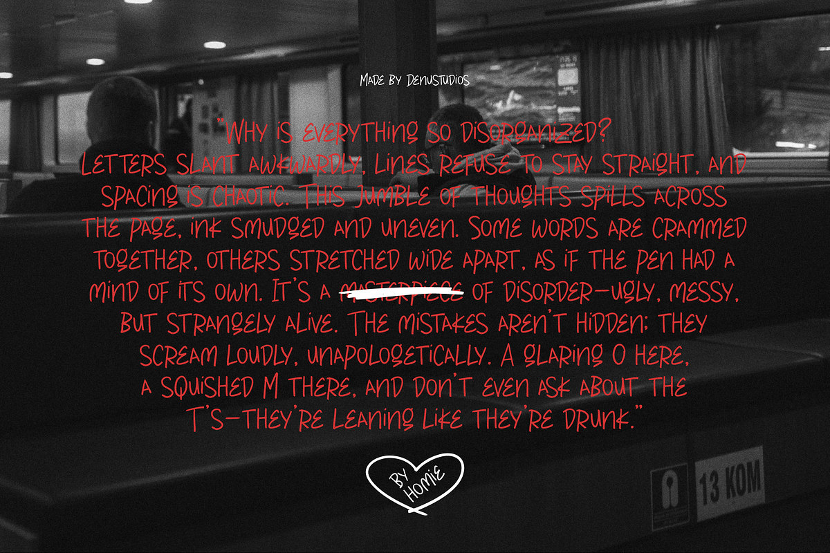 ByHomie | Handwritting Font, a Handwritten Font by Denustudios (Photo 4 of 12)