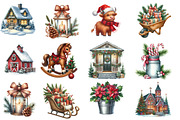 Christmas Farm Sublimation Clipart, an Illustration by Designworld (Thumbnail 6 of 6)