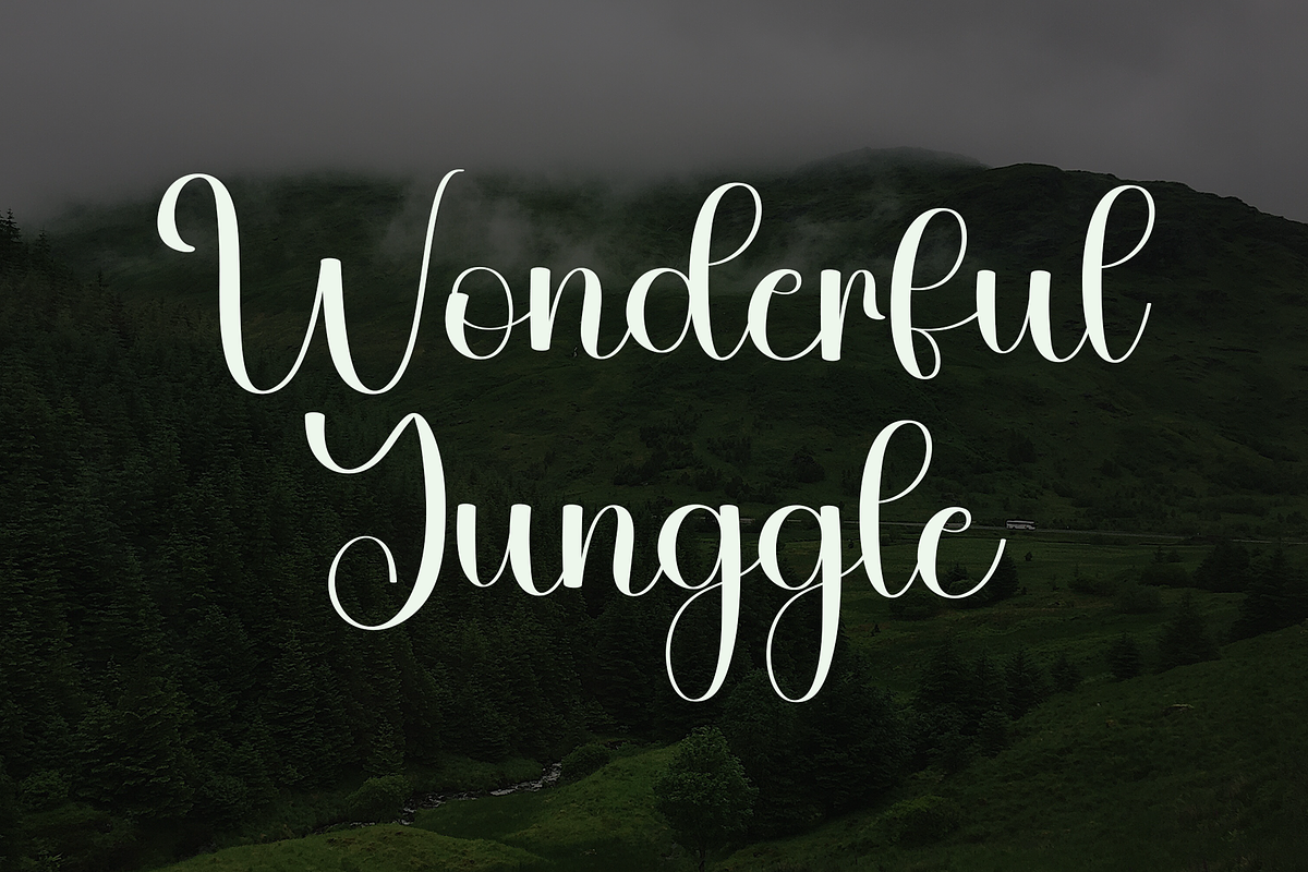 Jungle Highland, a Handwritten Font by InermediaSTUDIO (Photo 4 of 8)