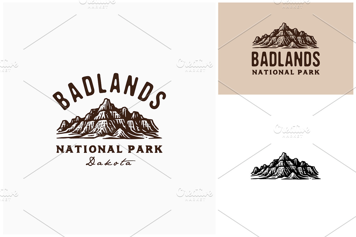 Rock Canyon Dakota Badlands logo, a Branding & Logo Template by Enola99d