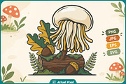 Mushroom Botanical Clipart Bundle, an Object Graphic by Actual Pixel (Thumbnail 17 of 21)