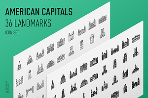 American Capitals - Landmark Icons