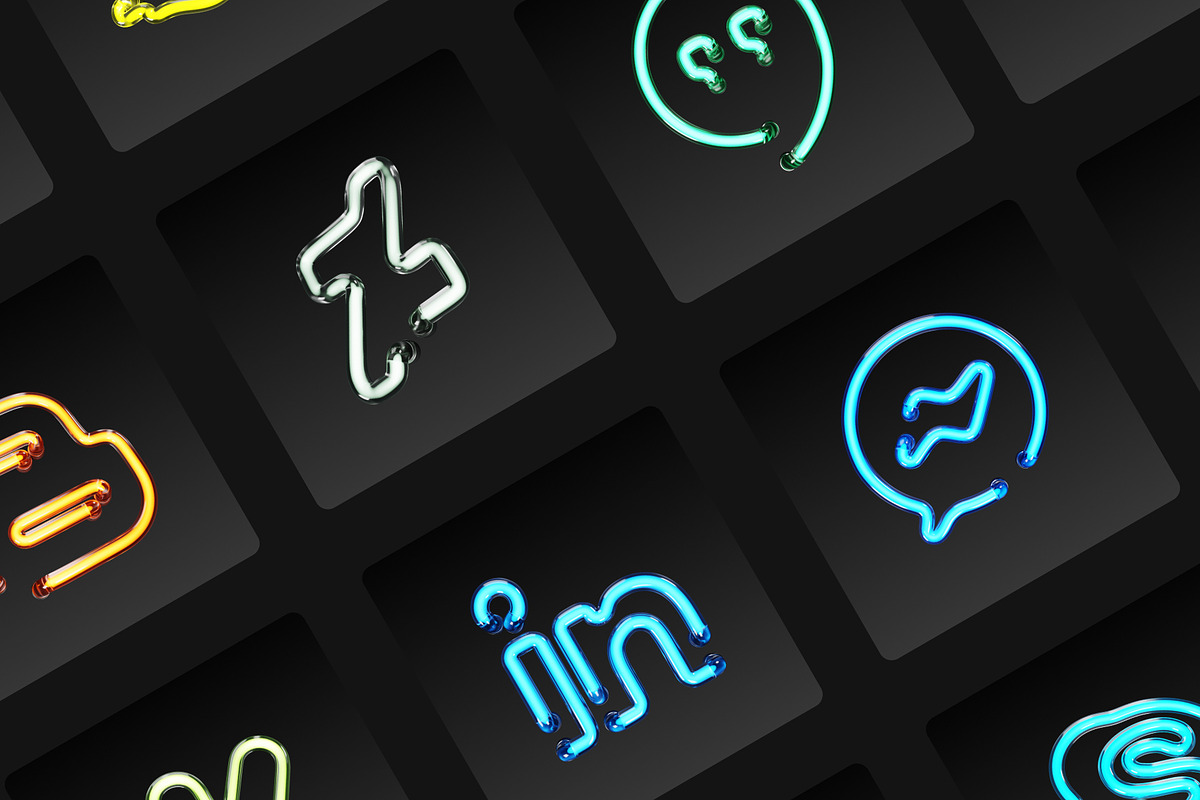 Neo Social | Social Media 3D Icons, an Object 3D Model by Iqonic Design (Photo 5 of 8)