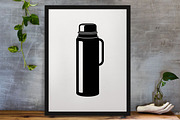 Thermos Silhouette SVG, an Object Illustration by newminddesign (Thumbnail 3 of 5)