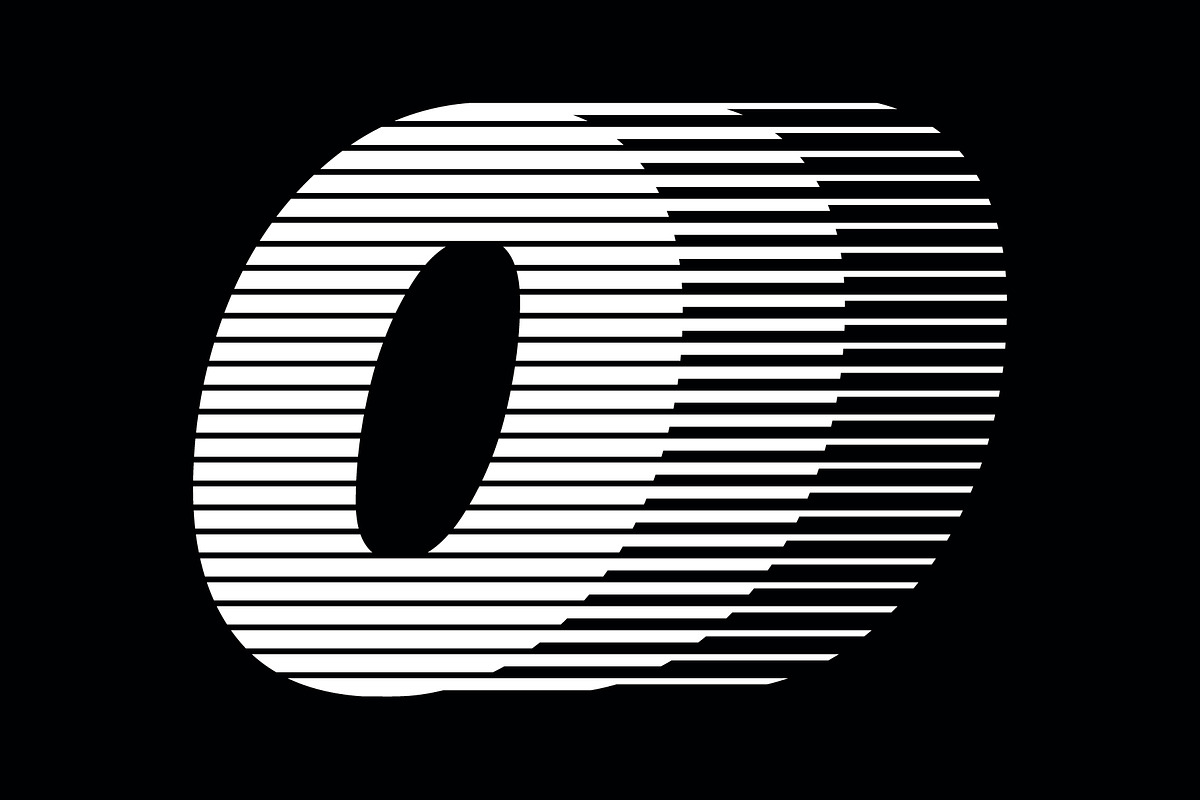 Number 0 speed motion lines logo, a Branding & Logo Template by Leksono (Photo 1 of 2)