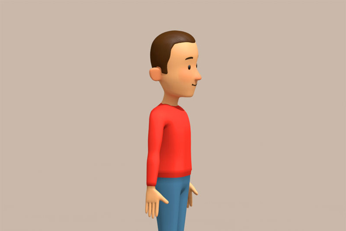 cartoon man, a Characters & Person 3D Model by Tartino 3D models (Photo 1 of 9)