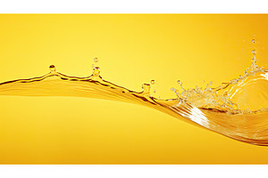 elegantly water splash yellow, a Nature Photo by pikepicture