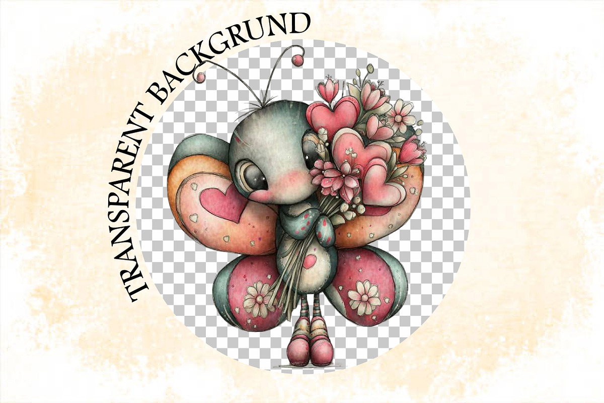 Whimsical Spring Butterfly Clipart B, an Illustration by SVGArt (Photo 5 of 7)