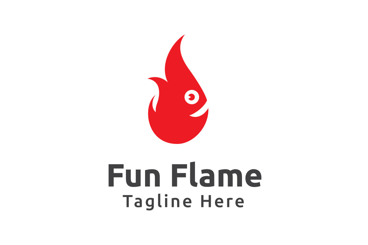 Fun Flame Logo Template, a Branding & Logo Template by Logo20