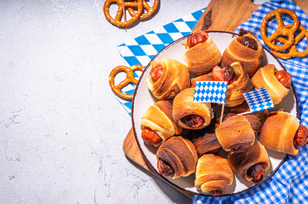 Pigs in blanket for Oktoberfest party, a Food & Drink Photo by Rimma