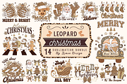 Leopard Christmas PNG Sublimation, a Seasonal Illustration by LemonDesign (Thumbnail 1 of 13)