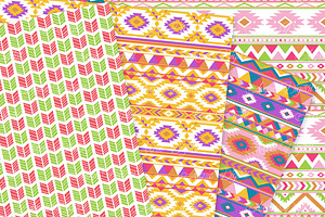 Colorful Boho Seamless Patterns