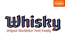 Whisky - A modern blackletter font