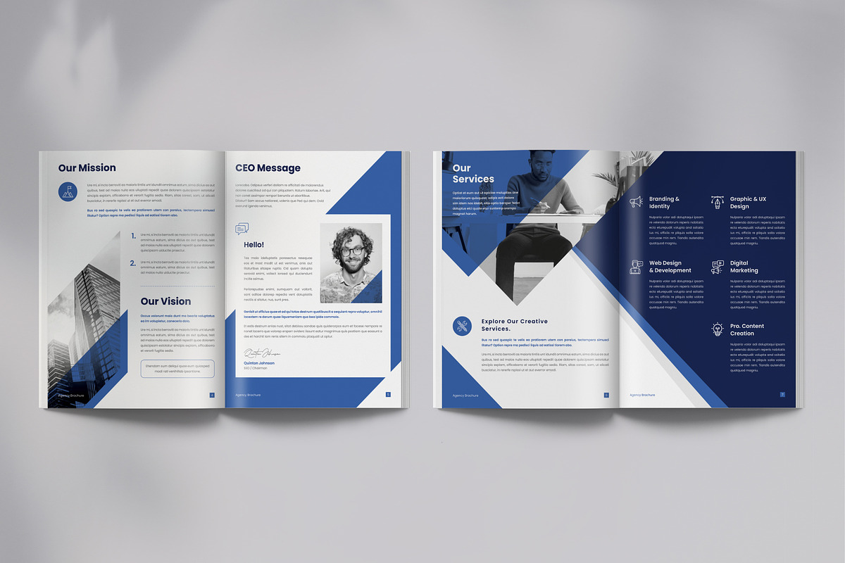 Abstract Brochure | Canva, InDesign, a Brochure Template by Orcshape Studio (Photo 5 of 10)