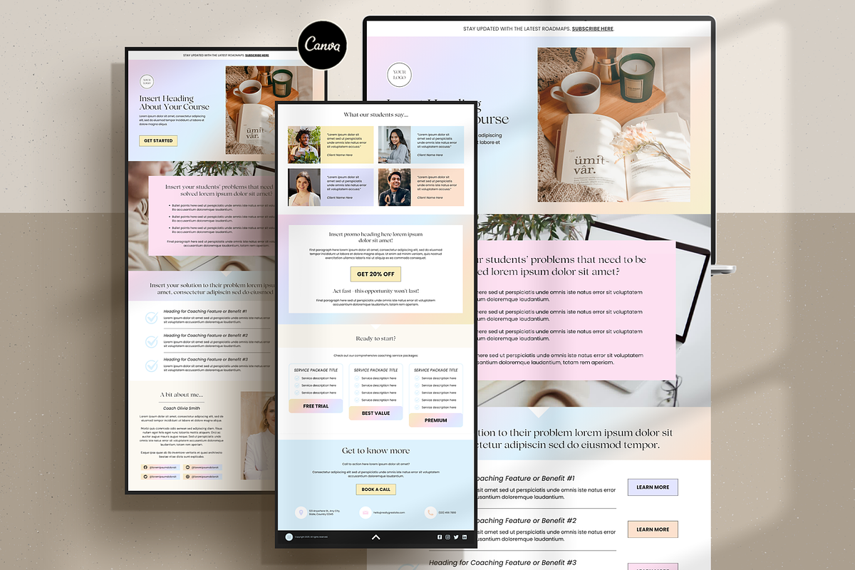 IRIS Course Creator Landing Page, a Landing Page Template by Creatif Foundry (Photo 1 of 7)