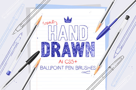 Used Ballpoint Pen Brushes