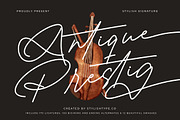 Antique Prestig Stylish Signature, a Script Font by stylishtype.co (Thumbnail 1 of 20)
