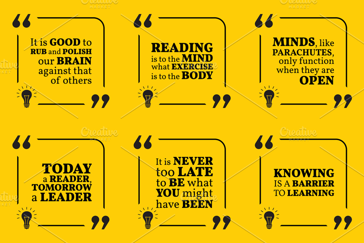 Nine motivational quotes. Set 15/55, a Decorative Illustration by sibgat