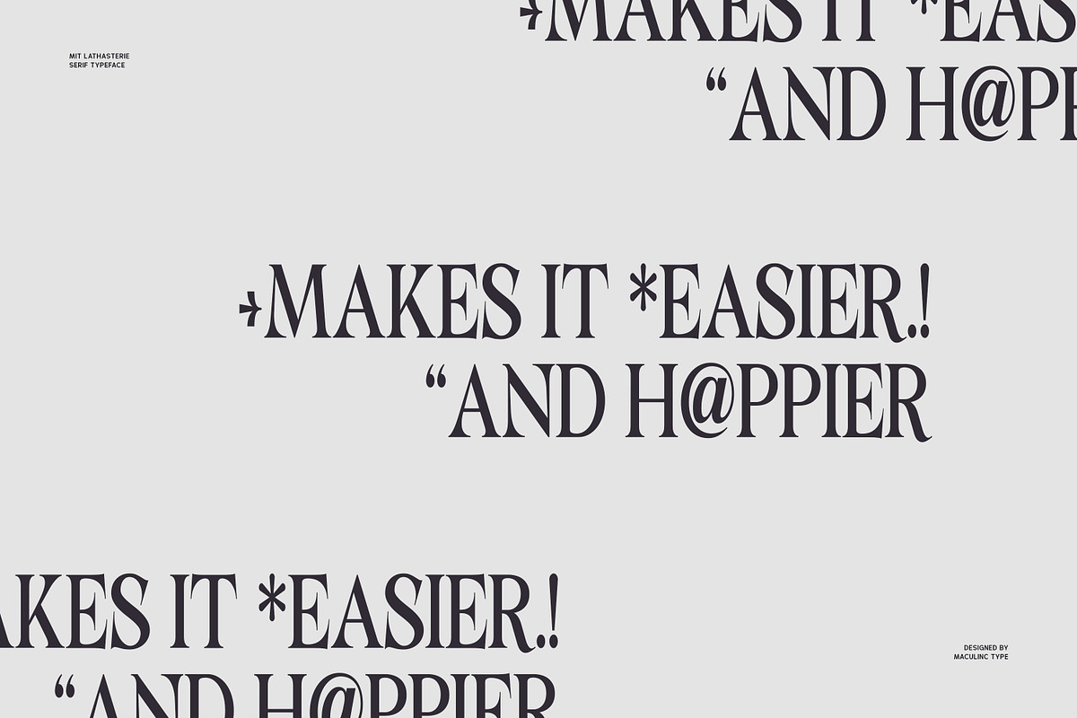 MIT Lathasterie, a Serif Font by Maculinc Type (Photo 6 of 15)