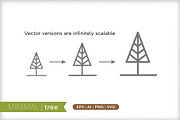 Minimal tree icons, an Outline Icon by Picture Window (Thumbnail 4 of 5)