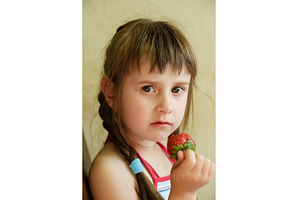 Joyful Child Savoring a Fresh, a Person Photo by Rohan Photography