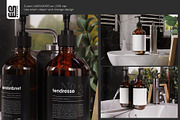 Amber Bottle with Dispenser Mockup, a Packaging Mockup by SD Mockup (Thumbnail 4 of 4)