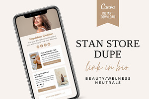Link In Bio Template | Stan Dupe
