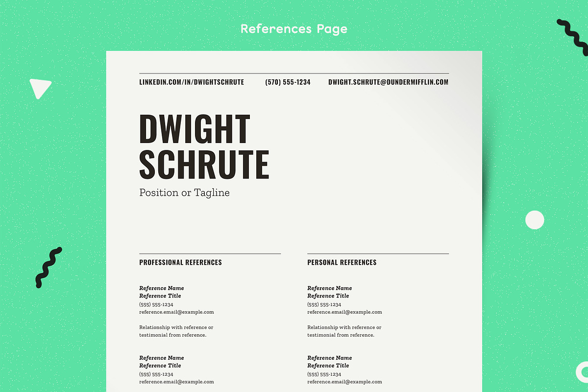 Resume Template Word Pages InDesign, a Resume Template by More Profesh (Photo 4 of 8)