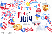 4th of July Clipart Pack, an Illustration by PaperSphinx (Thumbnail 1 of 3)